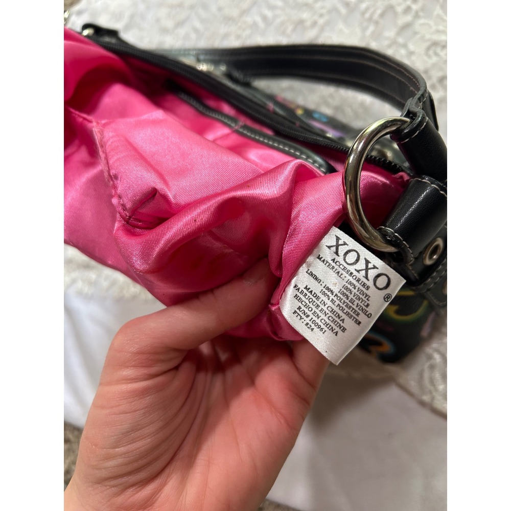 Y2K Graffiti Print Baguette Shoulder Bag Buckle 2000s McBling Mini Purse - Picture 7 of 9